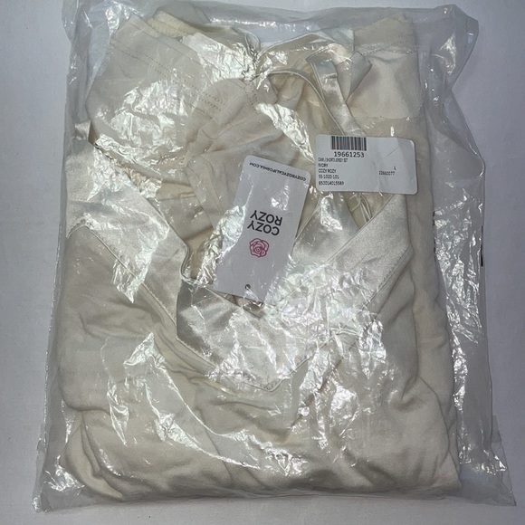 New Cozy Rozy Satin Trim Tank & Shorts Pajamas Set - Picture 6 of 16